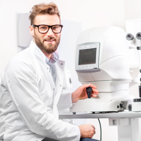 Diagnostic ophthalmologist for an outpatient clinic